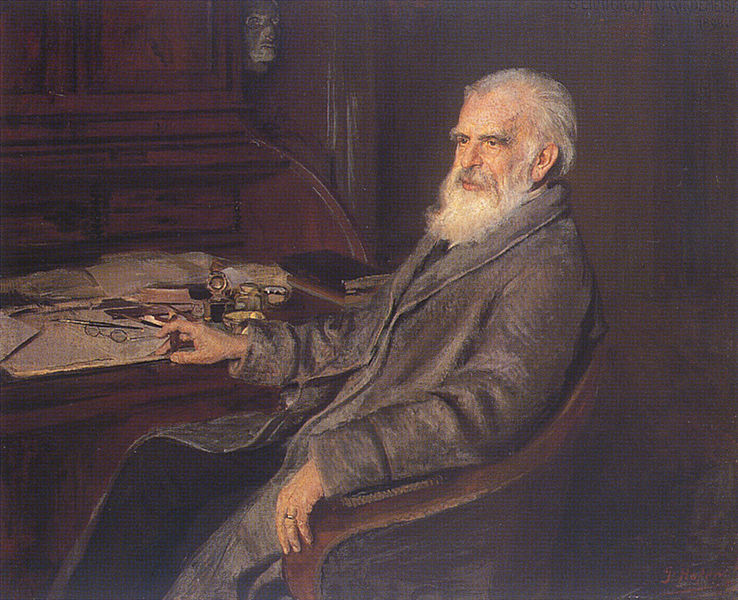 Portrait in oil of Otto Gildemeister